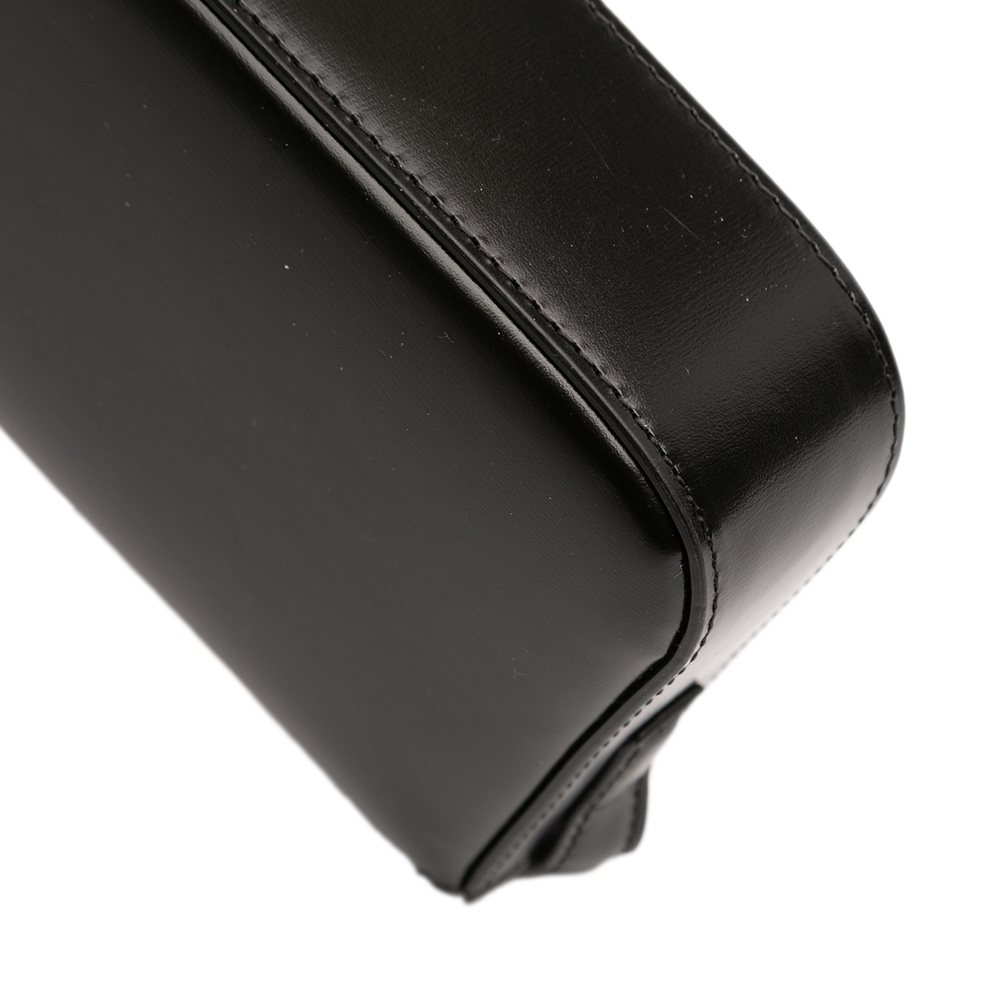 Pre-Loved Celine Shiny Calfskin Triomphe Claude Shoulder Bag - Picture 8 of 11